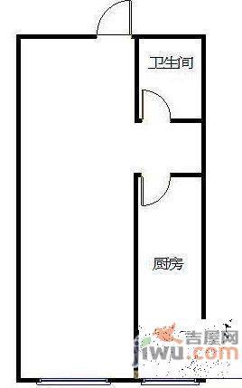 兴华社区1室1厅1卫户型图