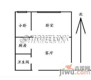 太平庄东社区2室1厅1卫60㎡户型图