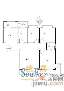 文艺花园4室2厅2卫175㎡户型图