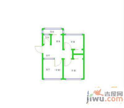 吉庆小区3室1厅1卫94㎡户型图