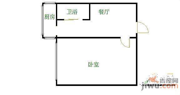 吉庆小区3室1厅1卫94㎡户型图