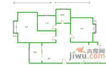 电信社区2室1厅1卫户型图