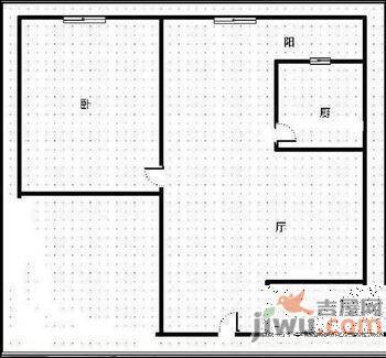 电信社区2室1厅1卫户型图