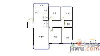 通天社区4室2厅2卫155㎡户型图