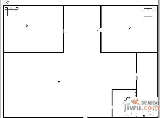 宝石南小区2室2厅1卫95㎡户型图