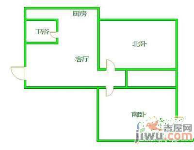 小西小区2室1厅1卫82㎡户型图