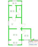 小西花园2室1厅1卫80㎡户型图