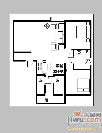 荣天家园3室2厅2卫148㎡户型图