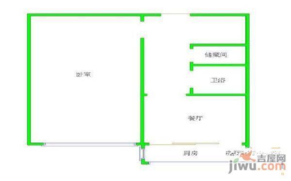 兴化小区2室1厅1卫78㎡户型图