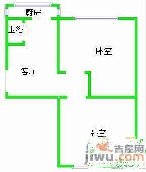 兴化小区2室1厅1卫78㎡户型图