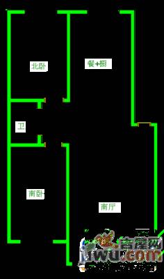 北海嘉园3室2厅1卫143㎡户型图