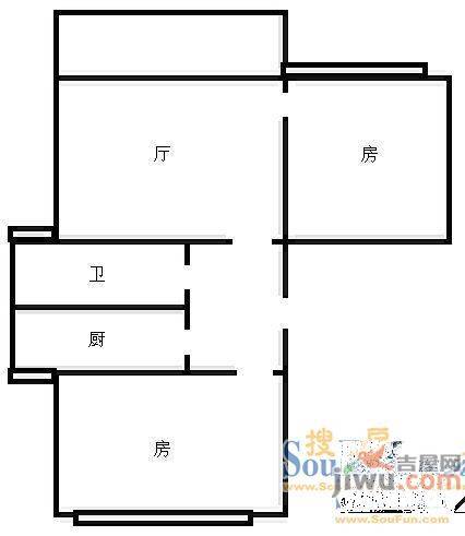 荣乐小区2室2厅1卫109㎡户型图