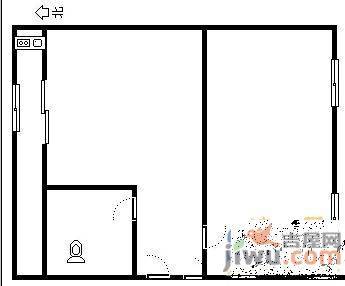 荣光小区1室1厅1卫40㎡户型图