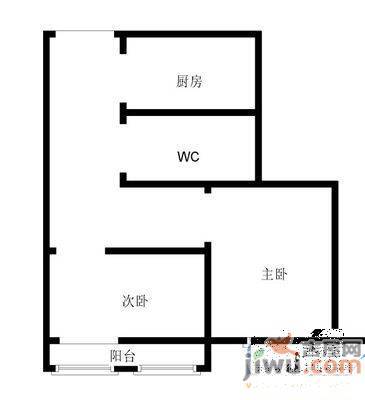 老龙里2室2厅1卫104㎡户型图