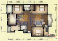 莱美安国际公寓3室2厅2卫170.9㎡户型图