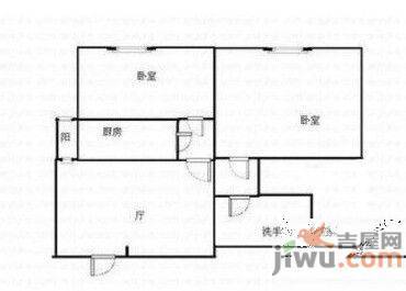 松泉社区1室1厅1卫户型图