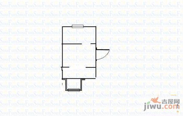 佳园新村1室1厅1卫62㎡户型图