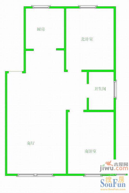 正大家之梦3室2厅1卫户型图