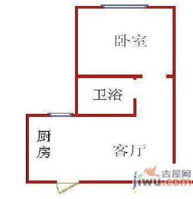 百利保公寓1室1厅1卫70㎡户型图