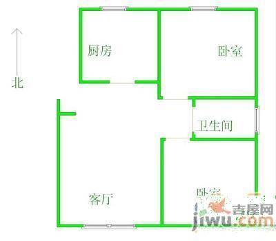 智居园2室2厅1卫118㎡户型图