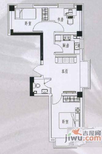 四季嘉园3室2厅1卫115㎡户型图