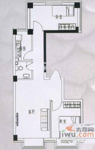 四季嘉园3室2厅1卫115㎡户型图