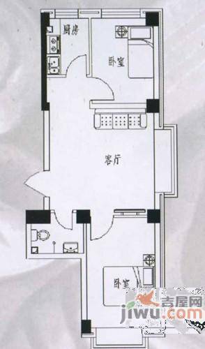 四季嘉园3室2厅1卫115㎡户型图