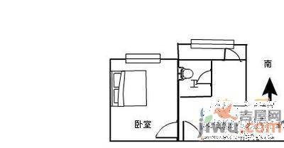 新新小区2室1厅1卫60㎡户型图