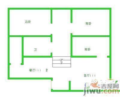 军区社区3室2厅2卫168㎡户型图