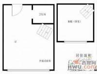 绿园雅舍1室1厅1卫50㎡户型图