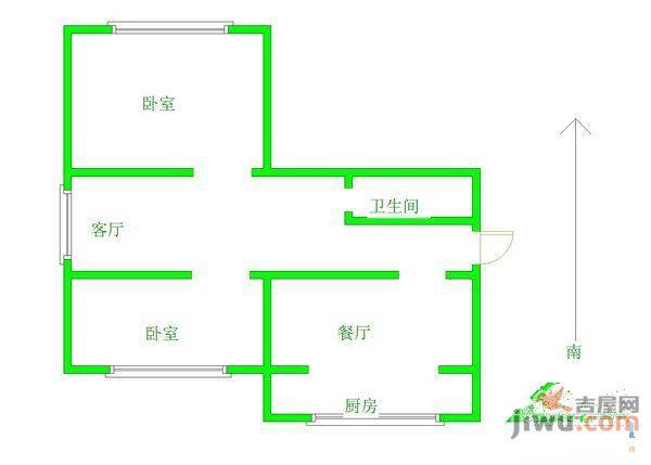 金剑花园3室2厅2卫150㎡户型图