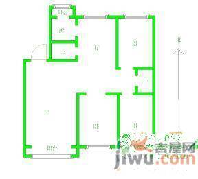 金剑花园3室2厅2卫150㎡户型图