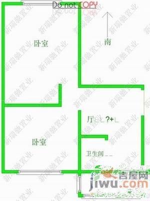 金龙小区2室2厅1卫86㎡户型图