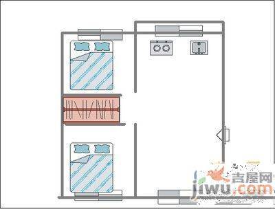 兴建小区2室2厅1卫108㎡户型图