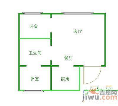 民贵家园3室2厅1卫143㎡户型图