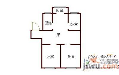 华都新村4室2厅1卫165.2㎡户型图