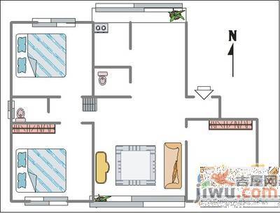 华都新村4室2厅1卫165.2㎡户型图