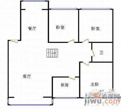 华都新村4室2厅1卫165.2㎡户型图