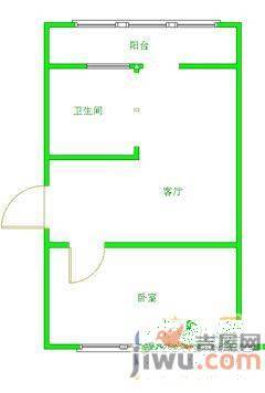 文水小区1室1厅1卫42㎡户型图