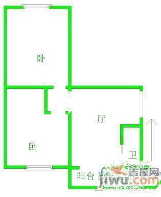 太平庄小区1室1厅1卫40㎡户型图