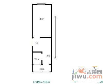 湘江社区2室1厅1卫80㎡户型图