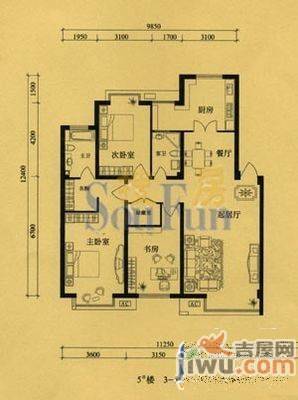 金穗花园(皇姑)4室2厅2卫211㎡户型图