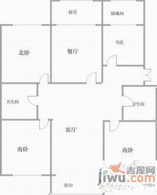 金穗花园(皇姑)4室2厅2卫211㎡户型图