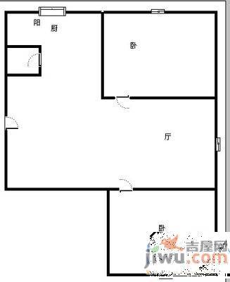 和泰红枫园2室1厅1卫70㎡户型图