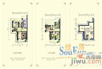 碧桂园莫奈小镇别墅4室2厅2卫户型图