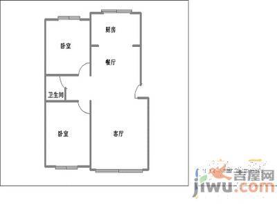 金穗花园(铁西)3室2厅1卫97㎡户型图