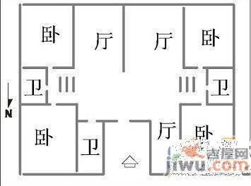 城中花园5室3厅2卫303㎡户型图