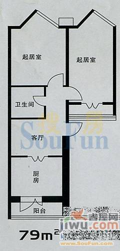 万馨苑2室1厅1卫94㎡户型图