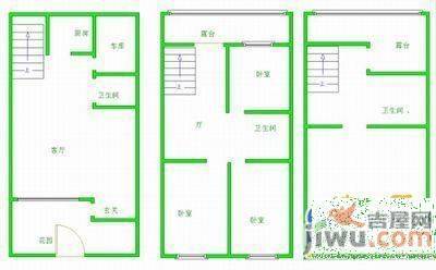 沈阳奥林匹克花园三期3室2厅2卫151㎡户型图