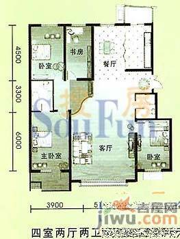 五彩园3室2厅2卫178.4㎡户型图